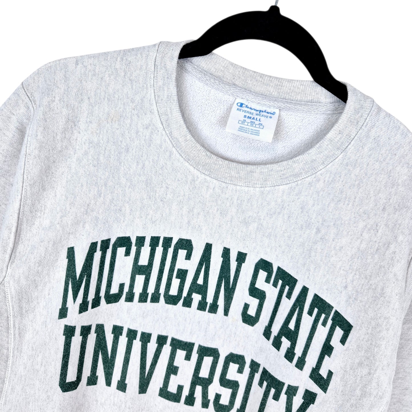 Champion Reverse Weave Light Grey Michigan State University Sweater Size S