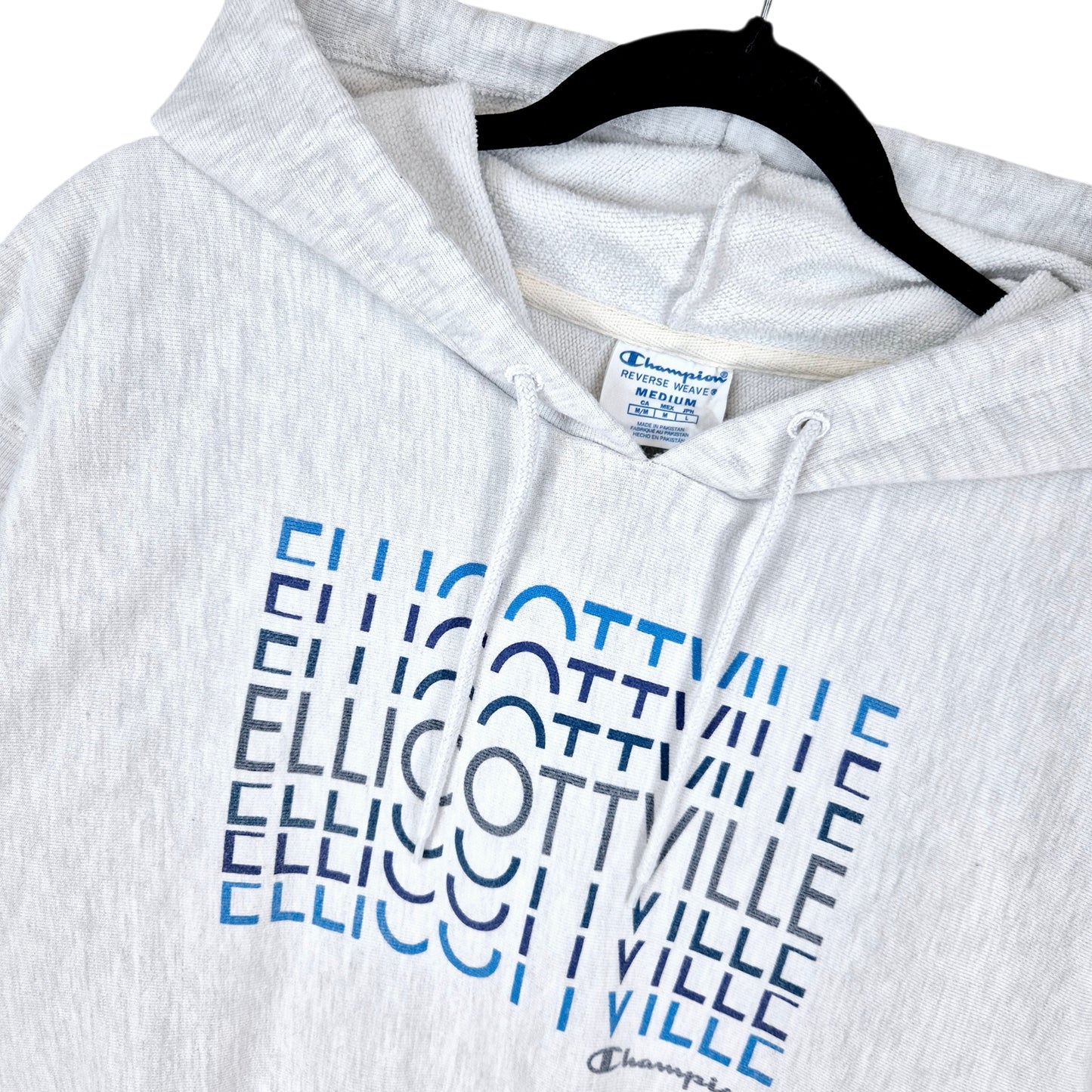 Champion Reverse Weave Ellicottville Womens Light Grey Hoodie Size M