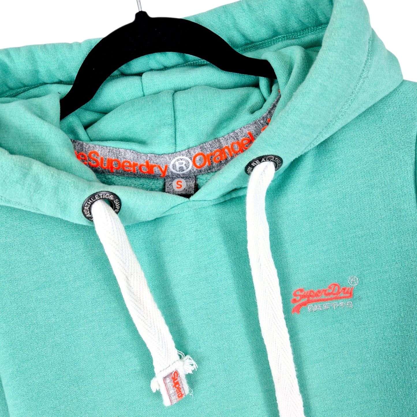 Superdry Womens Aqua Green Hoodie Size S
