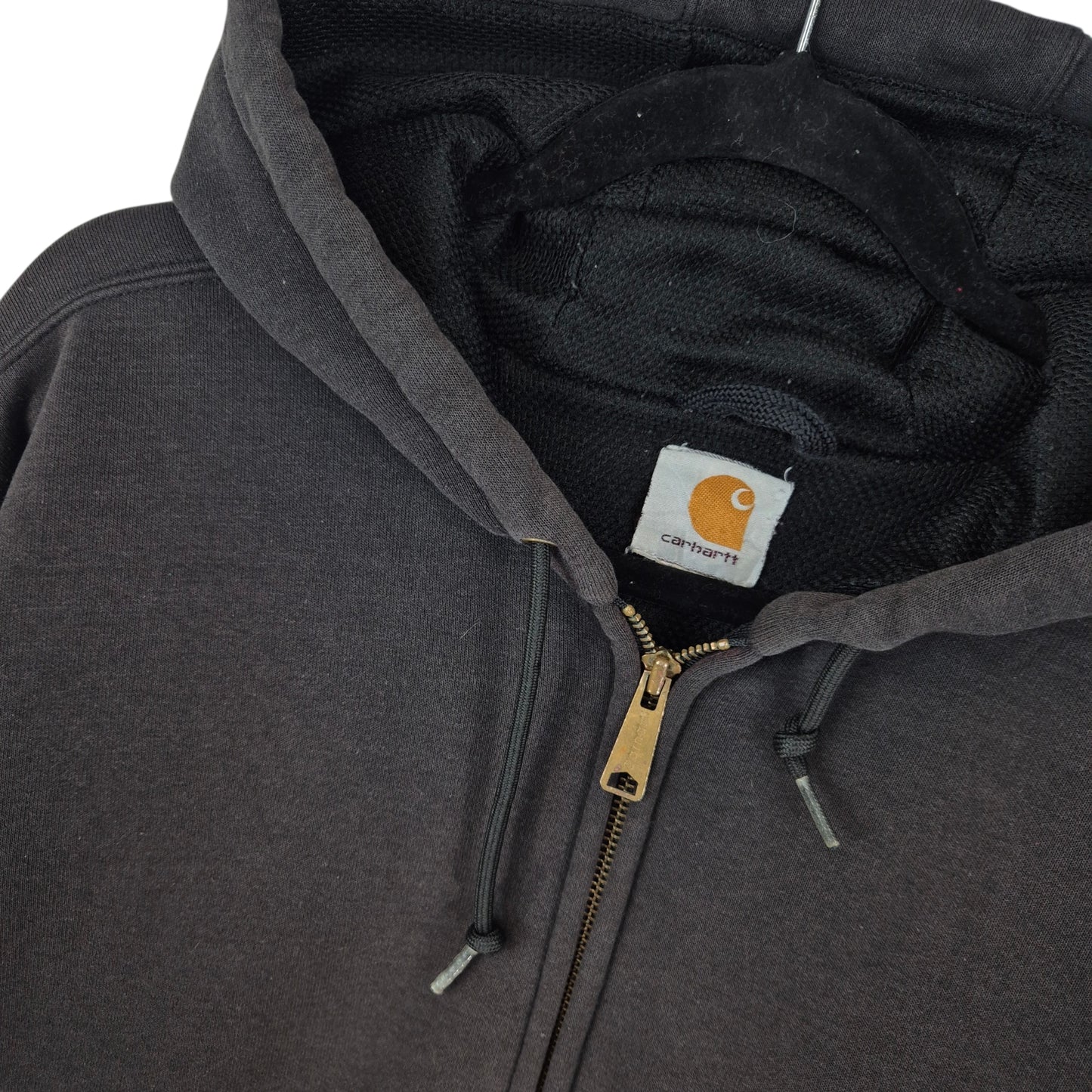 Vintage Carhartt Black Heavy Zip Hoodie Size 3XL