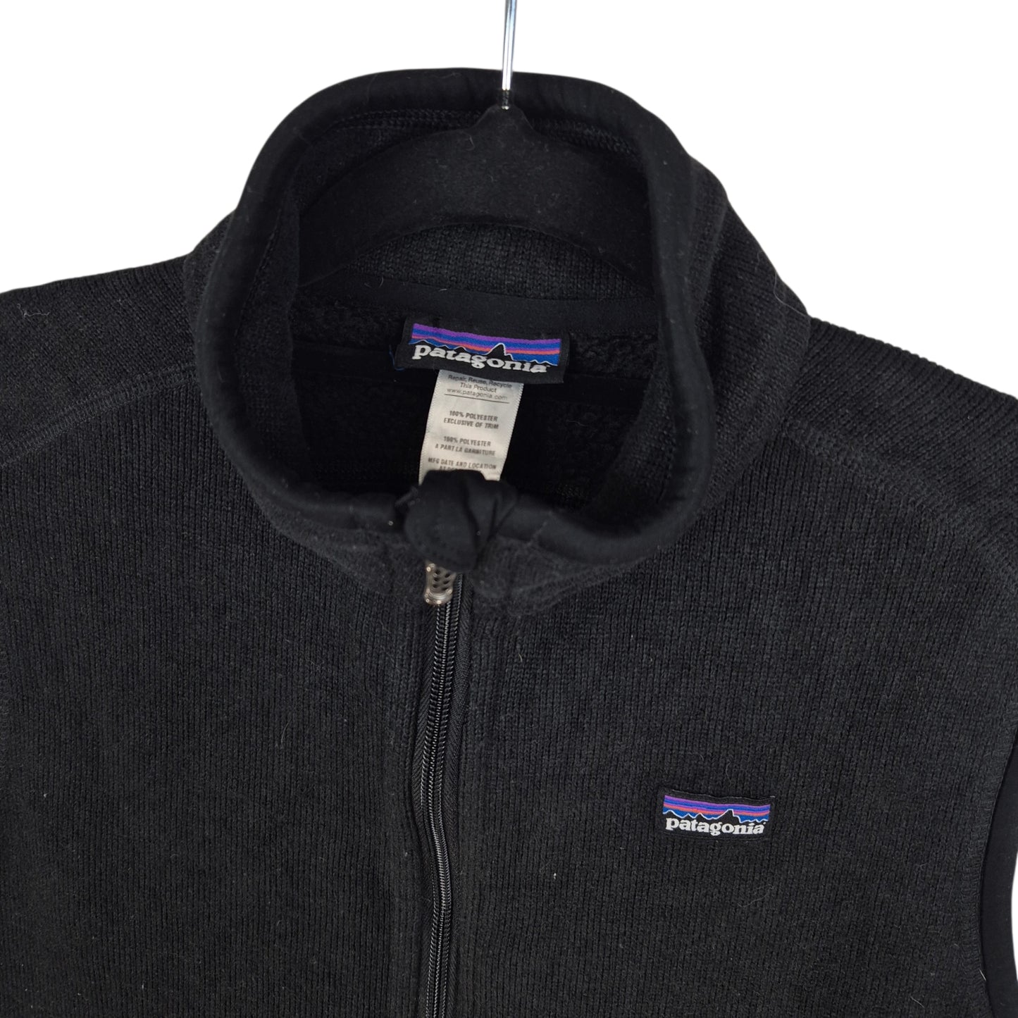 Patagonia Womens Black Fleece Vest Size M
