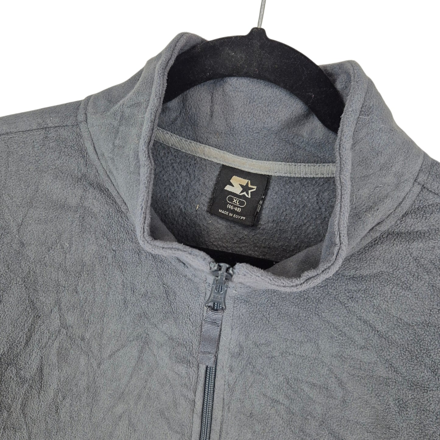 Vintage Starter 2000's Grey Fleece Zip Jumper Size XL