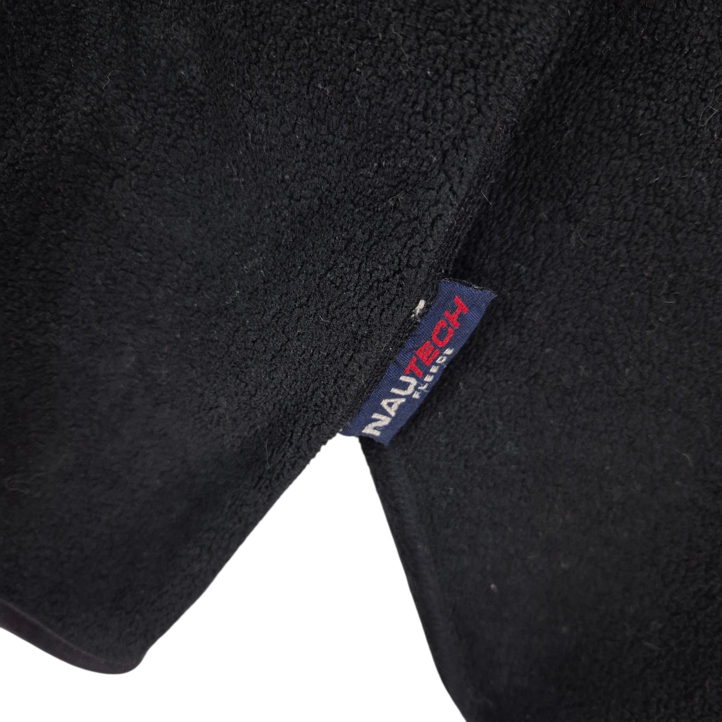 Vintage Nautica Competition 90's Black USA Made Fleece Jumper Size XL