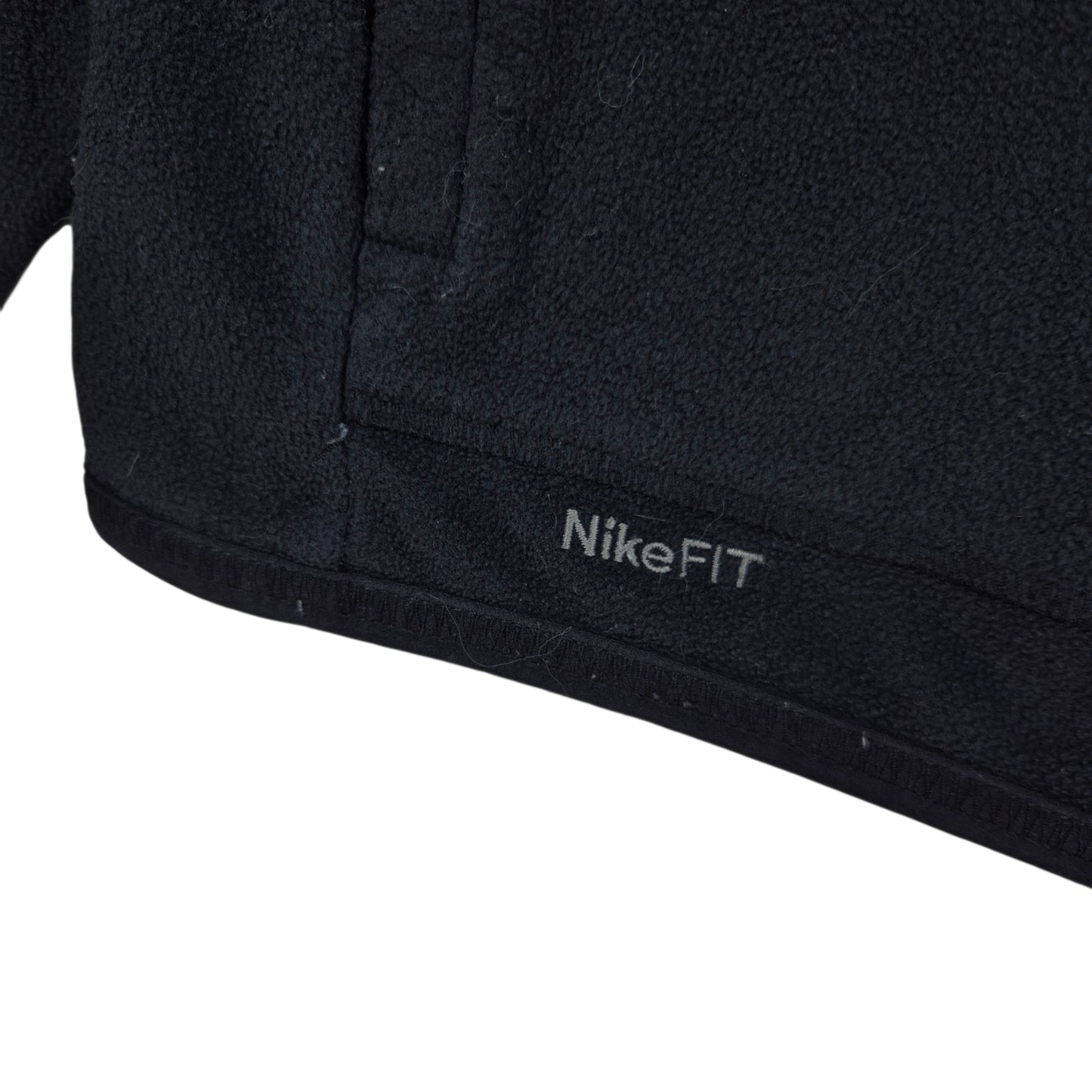 Vintage Nike 2000's Black Quarter Zip Fleece Jumper Size XL