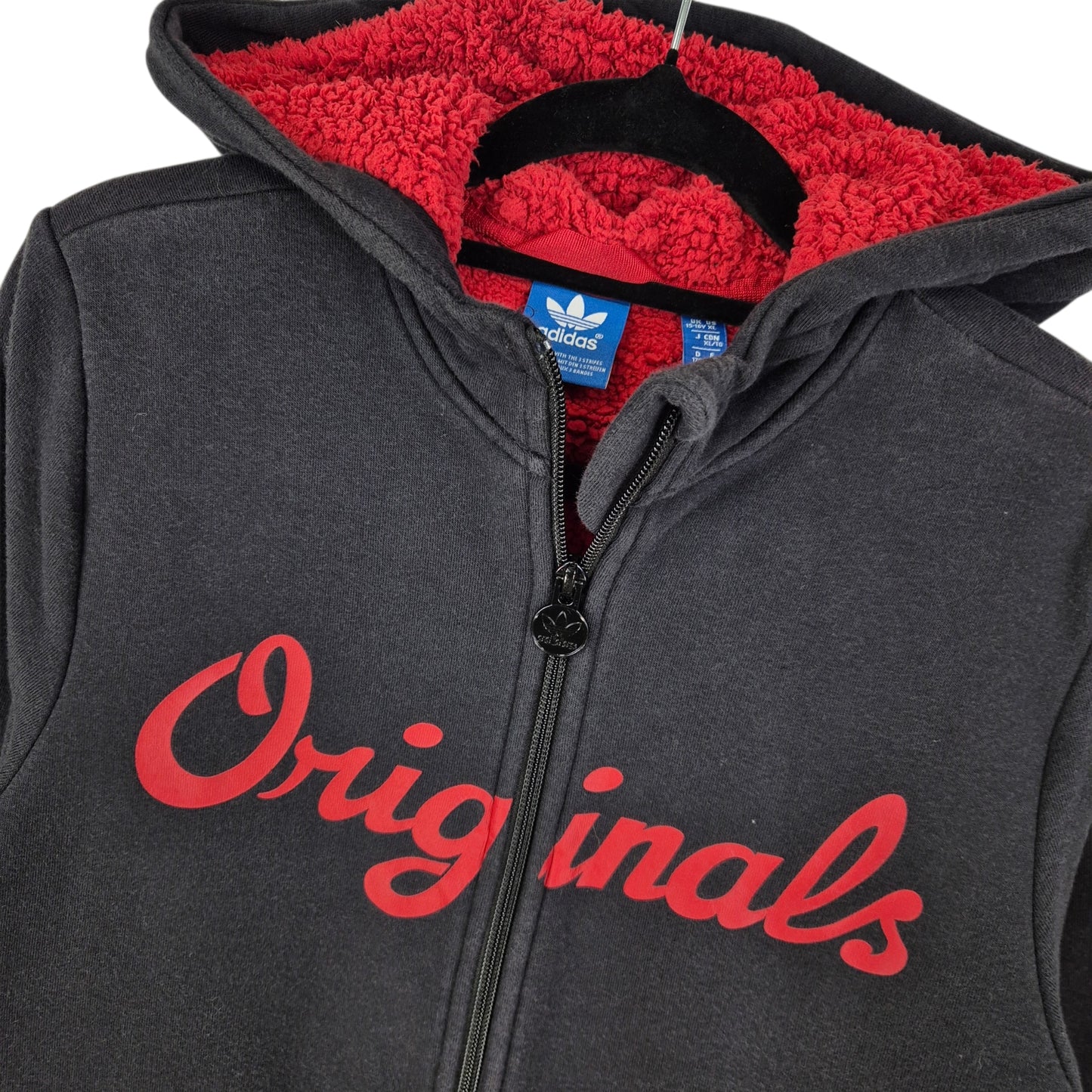 Adidas Originals Black Zip Hoodie Size XS