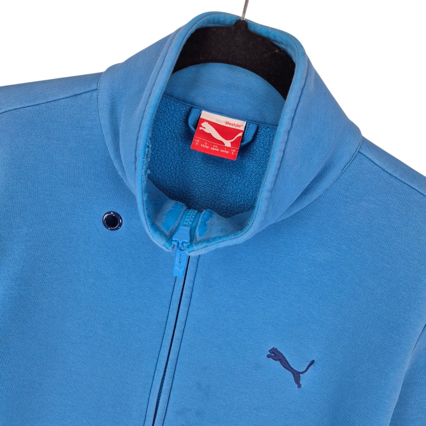PUMA Blue Zip Sweater Size S