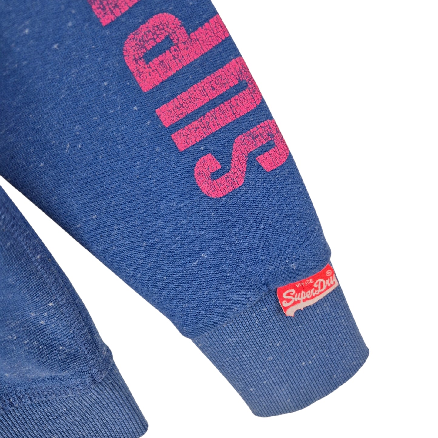 Superdry Womens Blue Zip Hoodie Size M