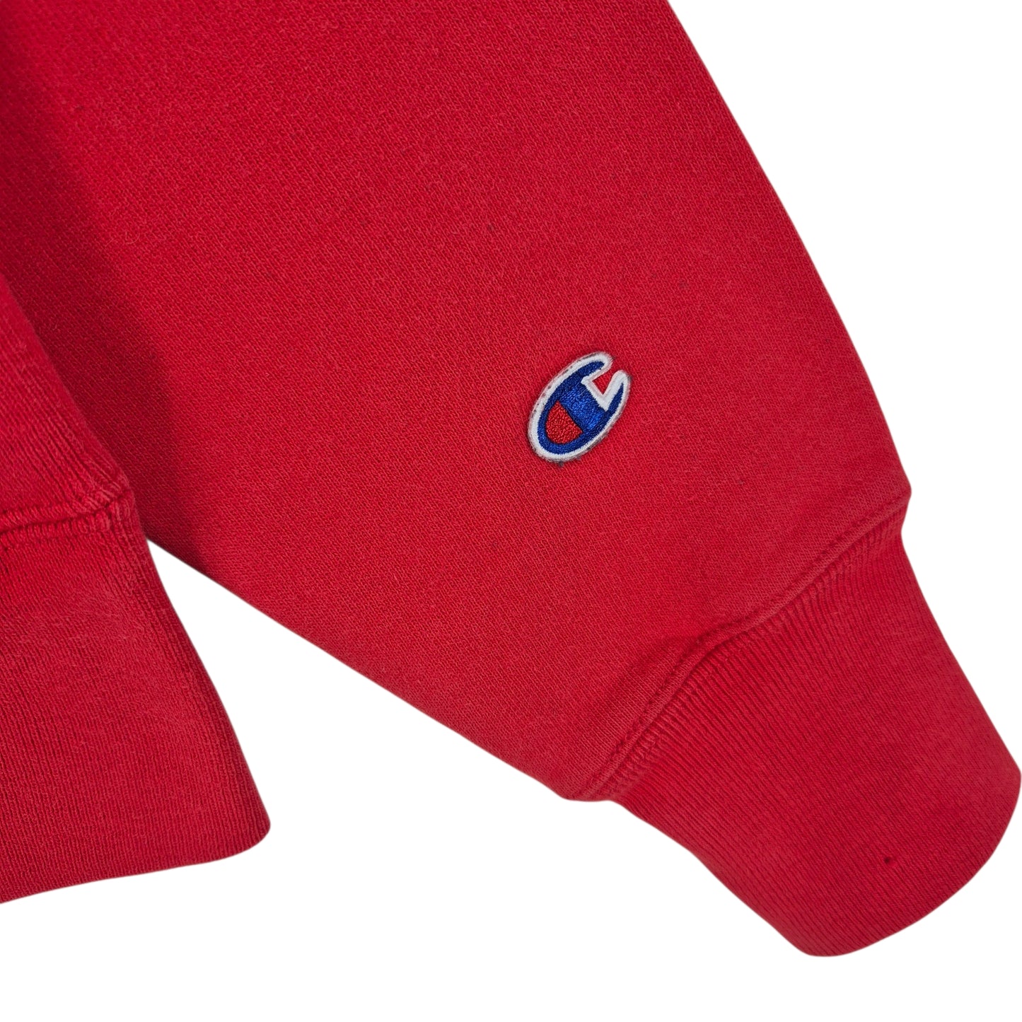 Champion Reverse Weave Red Heavy Hoodie Size S