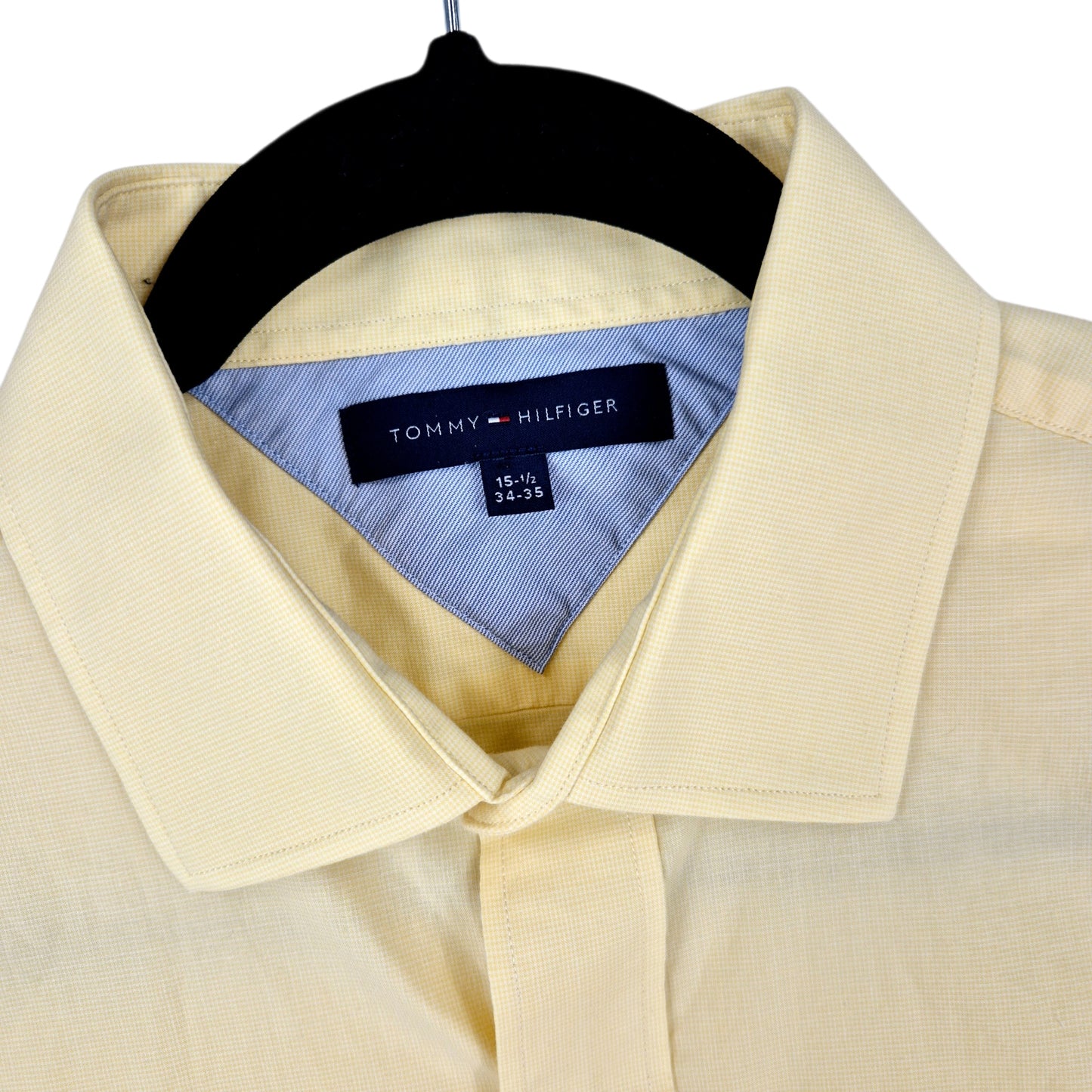 Tommy Hilfiger Yellow Slim Fit Dress Shirt Size L