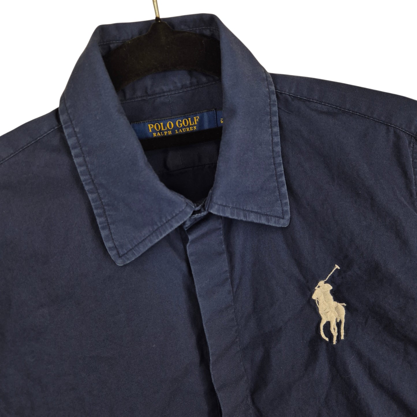 Polo Ralph Lauren Womens Dark Blue Big Pony Dress Shirt Size S