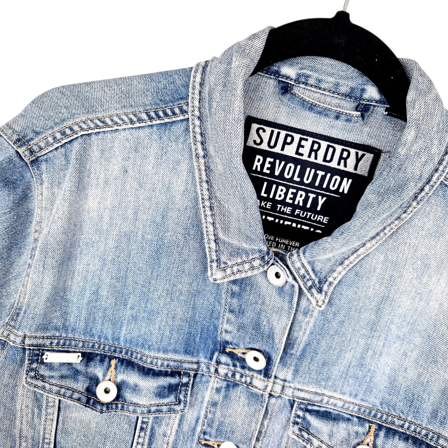Superdry Blue Denim Jacket Size M