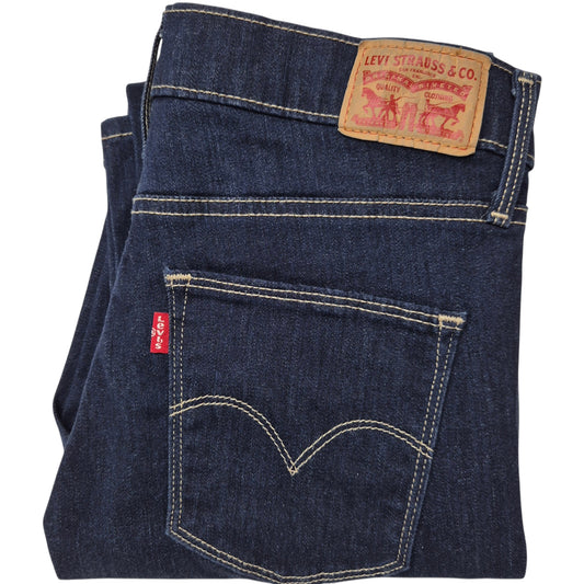 Levis Jeans Womens Dark Blue Slimming Bootcut Denim W30