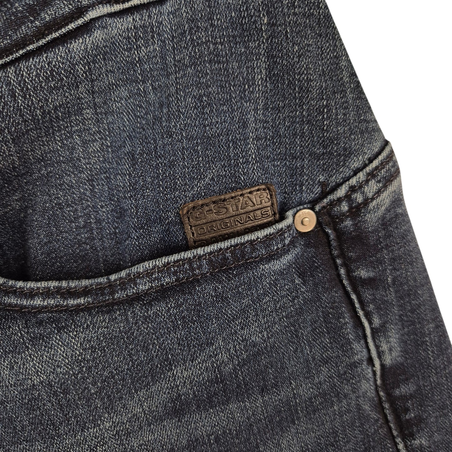 G Star Raw Jeans Womens Dark Blue High Super Skinny Stretch Denim W26