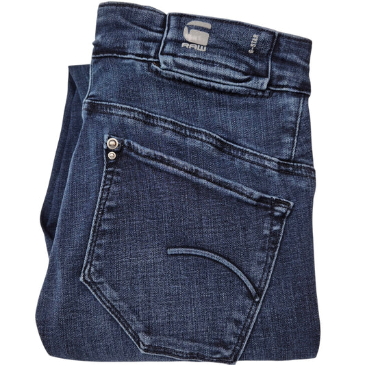 G Star Raw Jeans Womens Dark Blue High Super Skinny Stretch Denim W26
