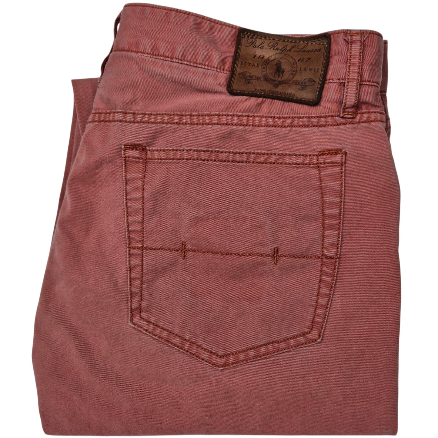 Polo Ralph Lauren Coral Pink Cropped Stretch Denim W34