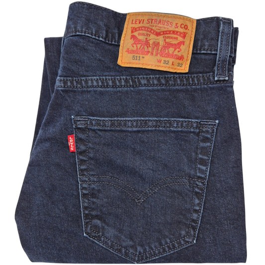 Levis 511 Jeans Dark Blue Slim Fit Denim W32