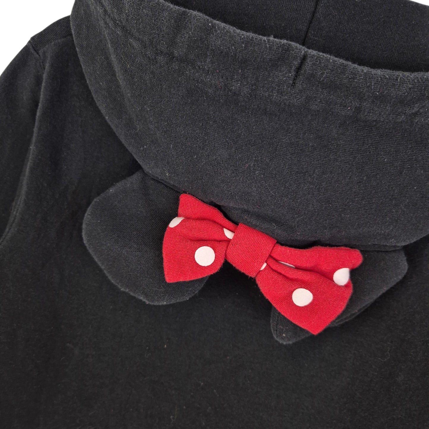 Disney Minnie Mouse Womens Black Hoodie Size L