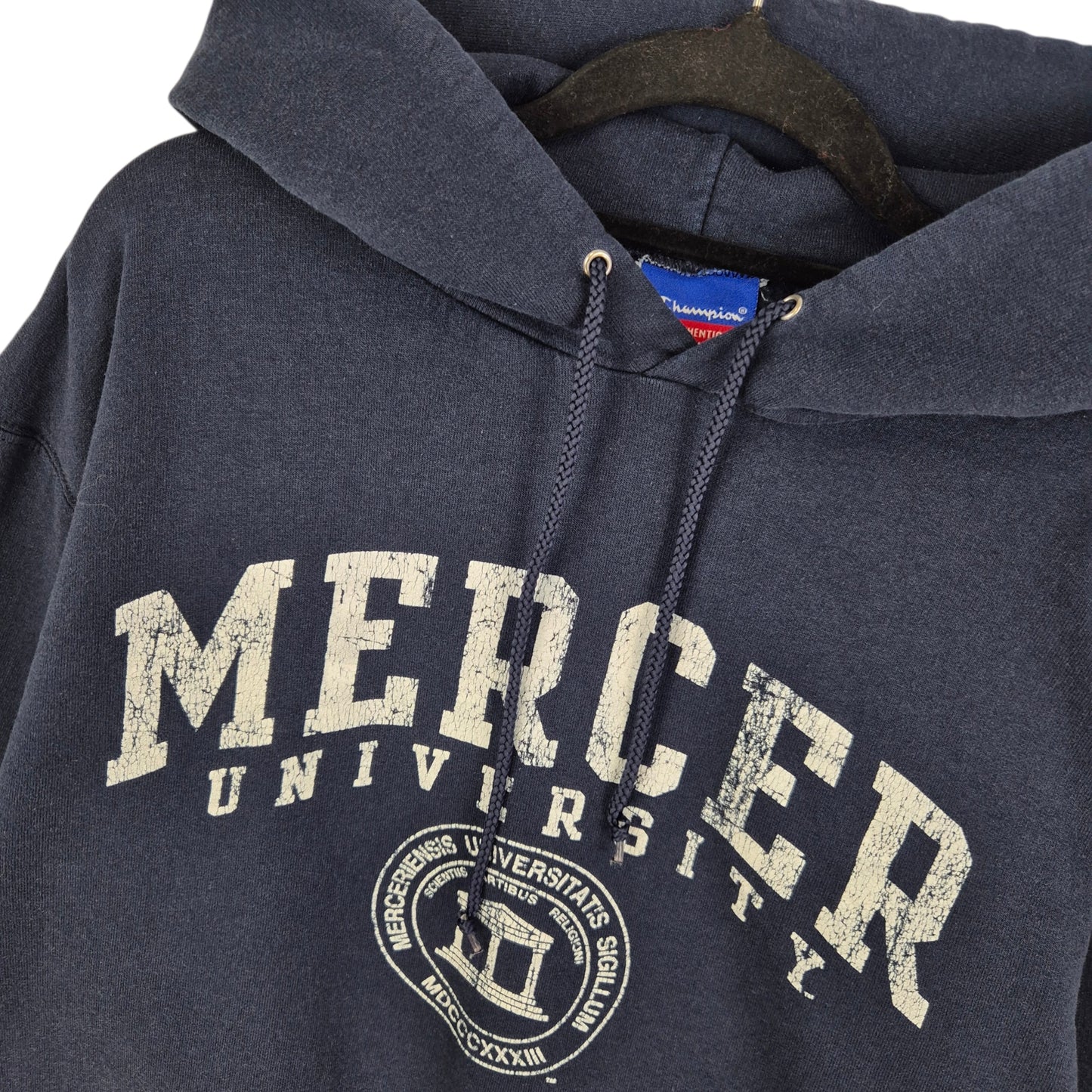 Champion Mercier University Dark Blue Hoodie Size M