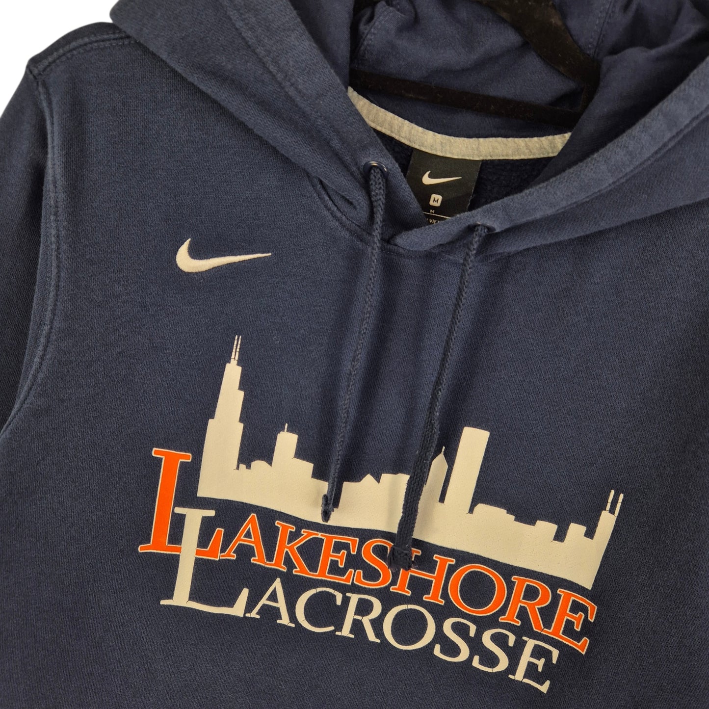 Nike Lakeshore Lacrosse Dark Blue Hoodie Size M