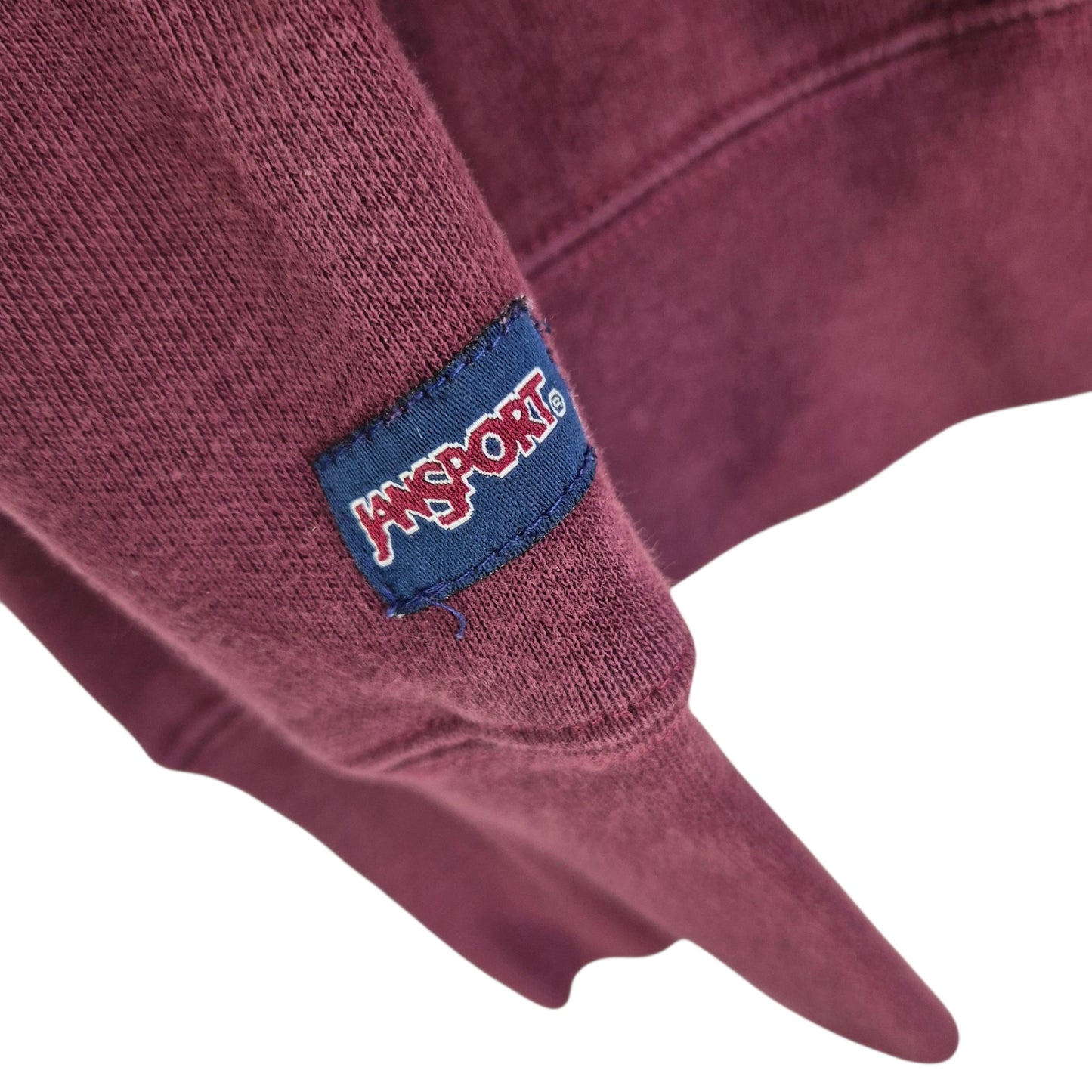 Jansport Bloomsburg University Burgundy Quarter Zip Sweater Size M