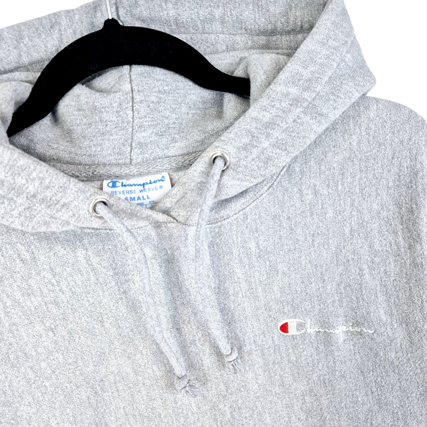 Champion Reverse Weave Womens Light Grey Heavy Hoodie Size S