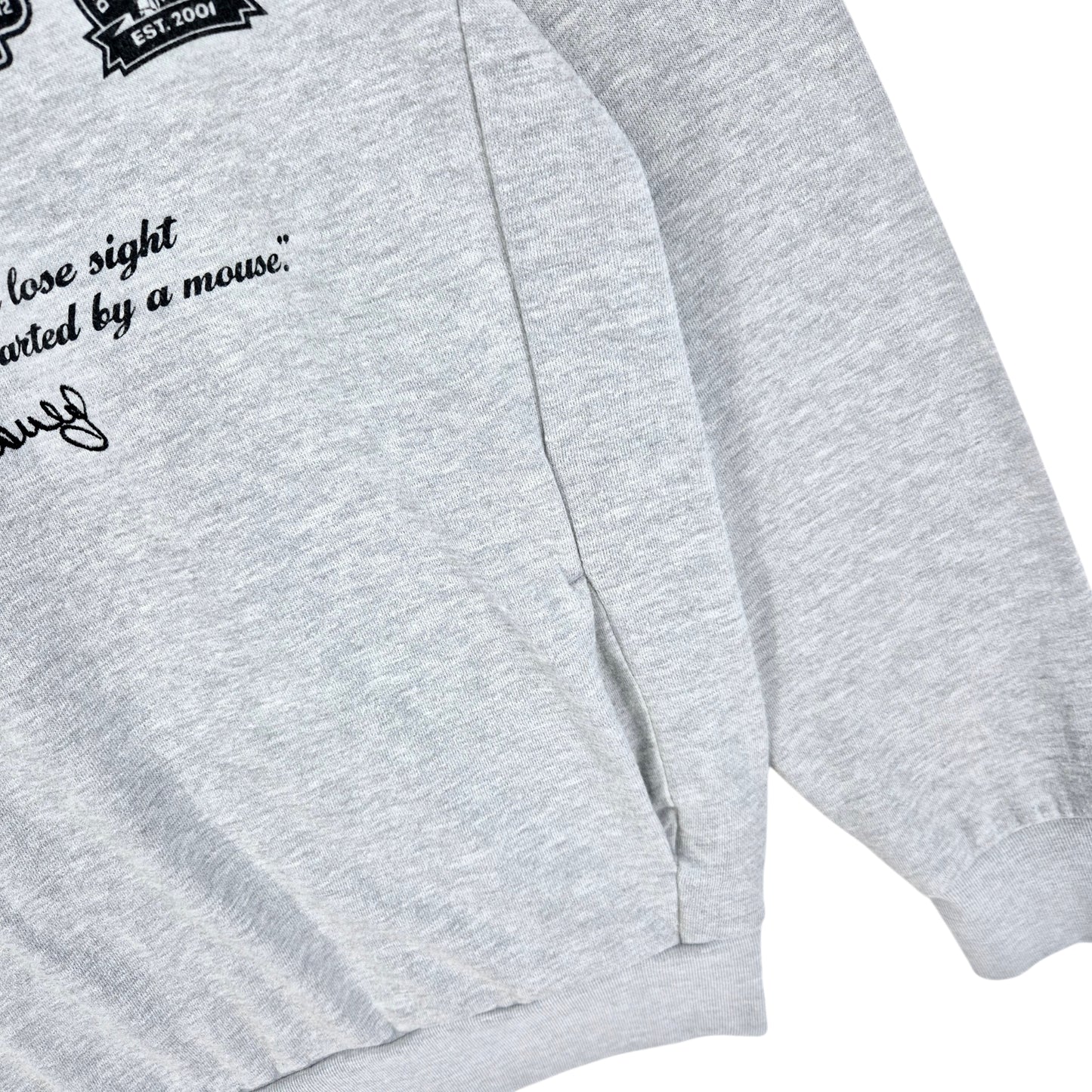 Disneyland Resort Light Grey Embroidered Crewneck Sweater Size S