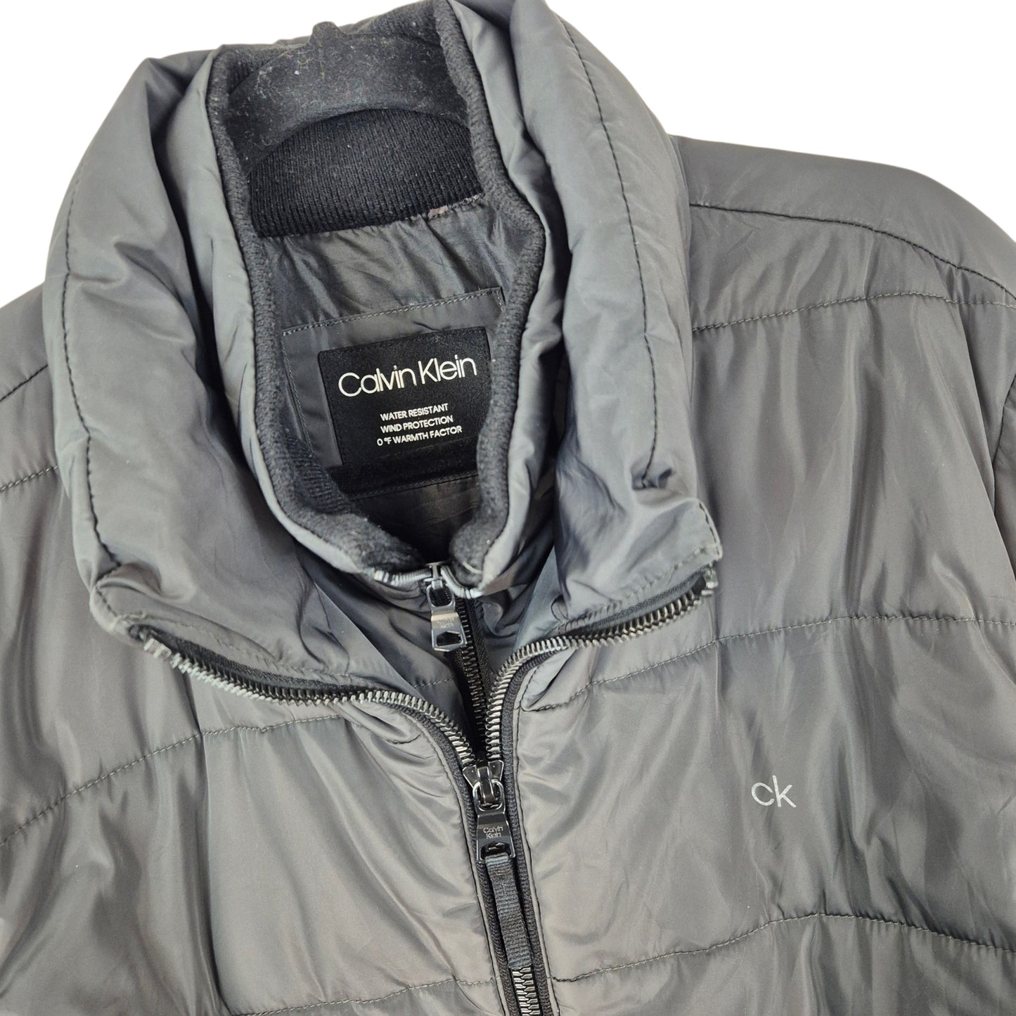 Calvin Klein Grey Puffer Jacket Size L