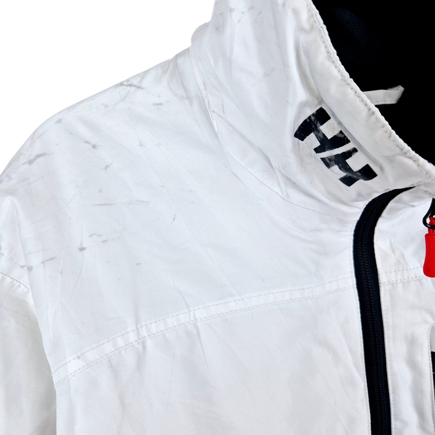 Helly Hansen White Nylon Windbreaker Jacket Size M