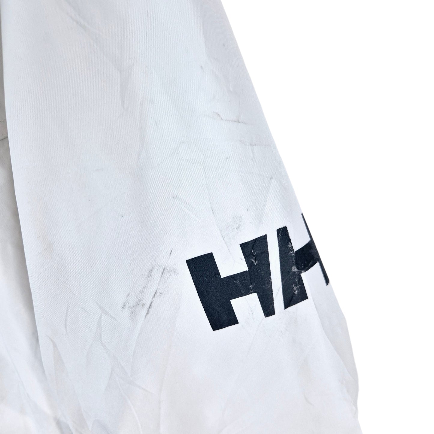 Helly Hansen White Nylon Windbreaker Jacket Size M