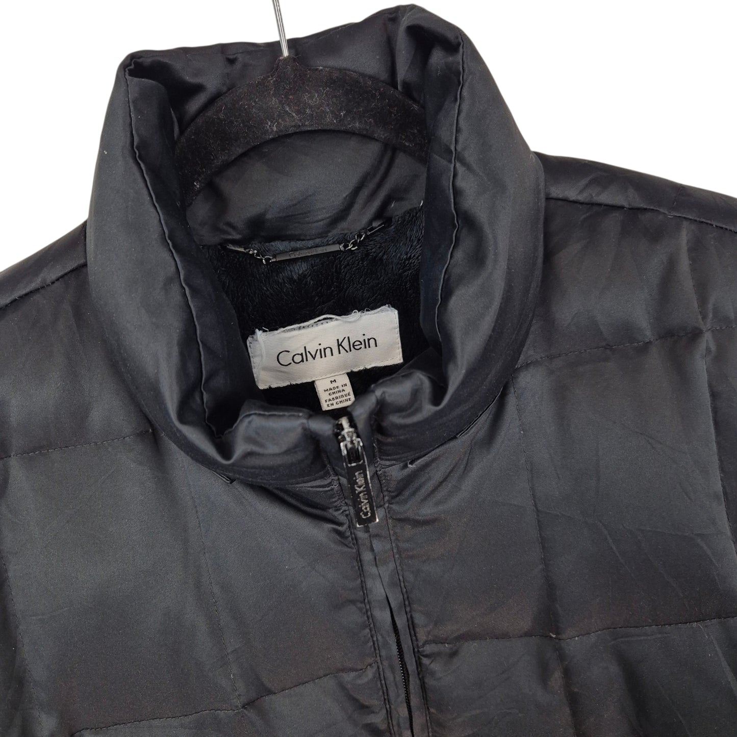 Calvin Klein Womens Black Duck Down Puffer Jacket Size M