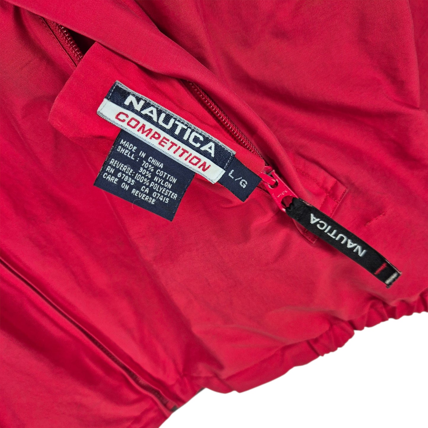Vintage Nautica 90's Fleece Lined Heavy Windbreaker Jacket Size L