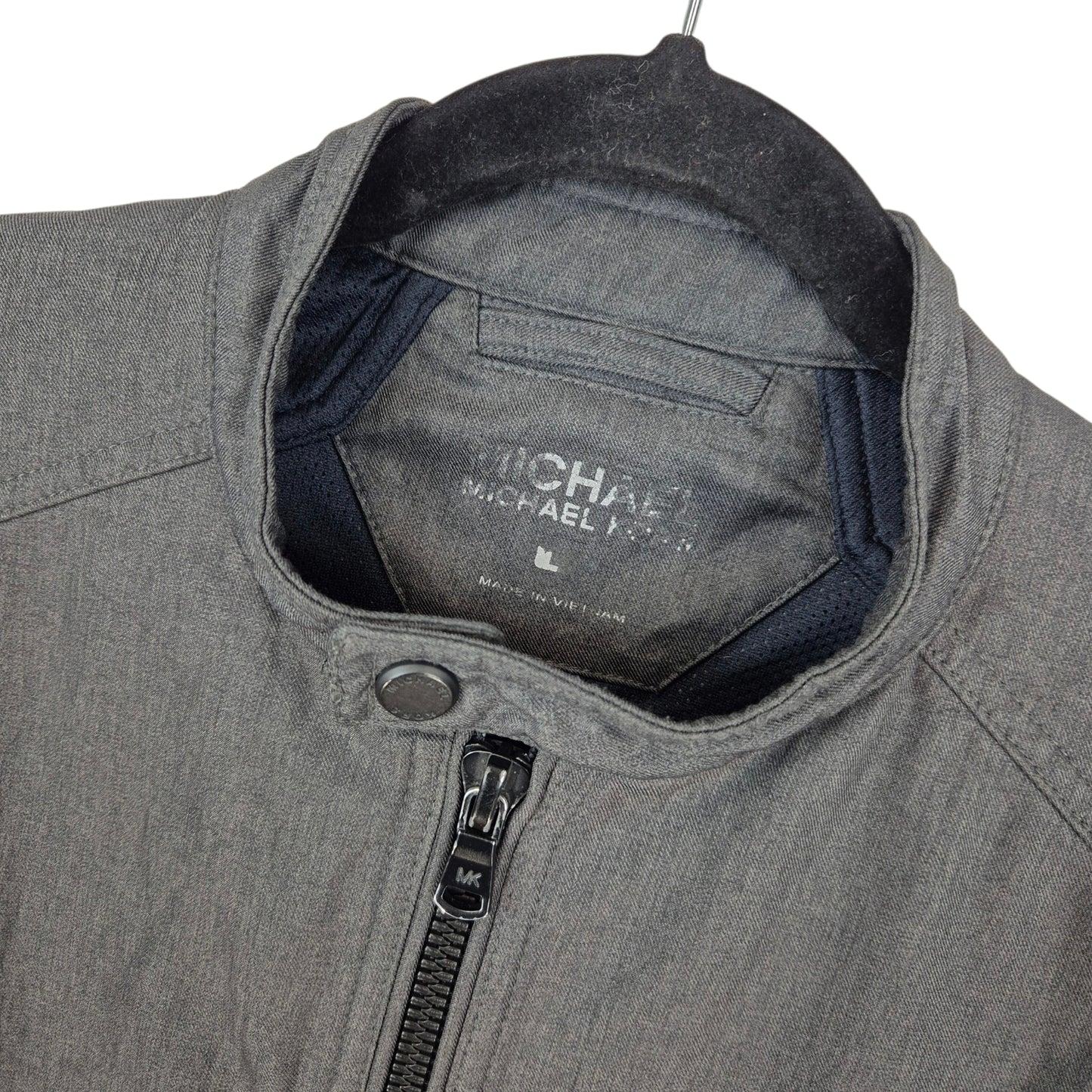 Michael Kors Dark Grey Bomber Jacket Size XL