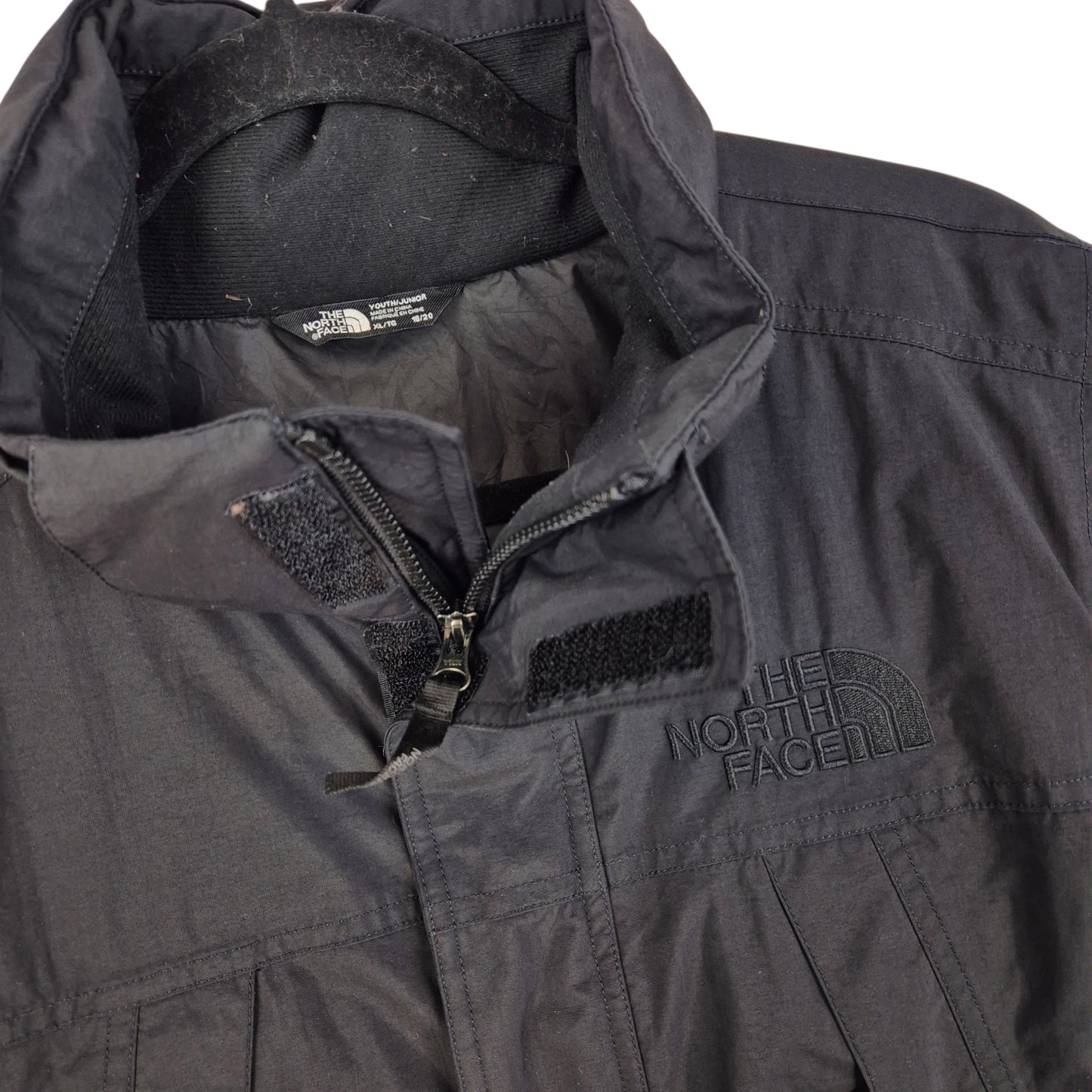 The North Face Black Heavy Insulated Trench Coat Jacket Size XL