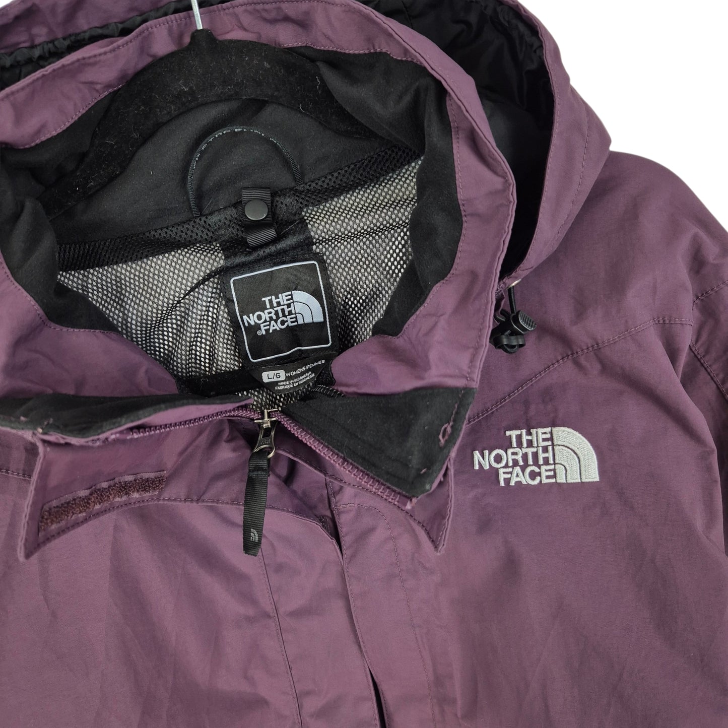 The North Face Womens Purple HyVent Nylon Jacket Size L