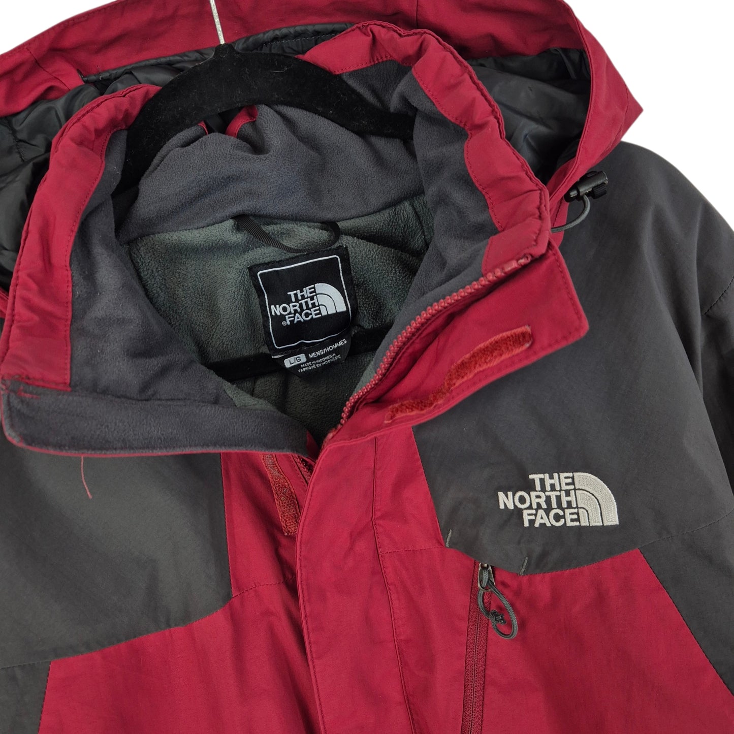 The North Face Red & Grey HyVent Insulated Jacket Size L