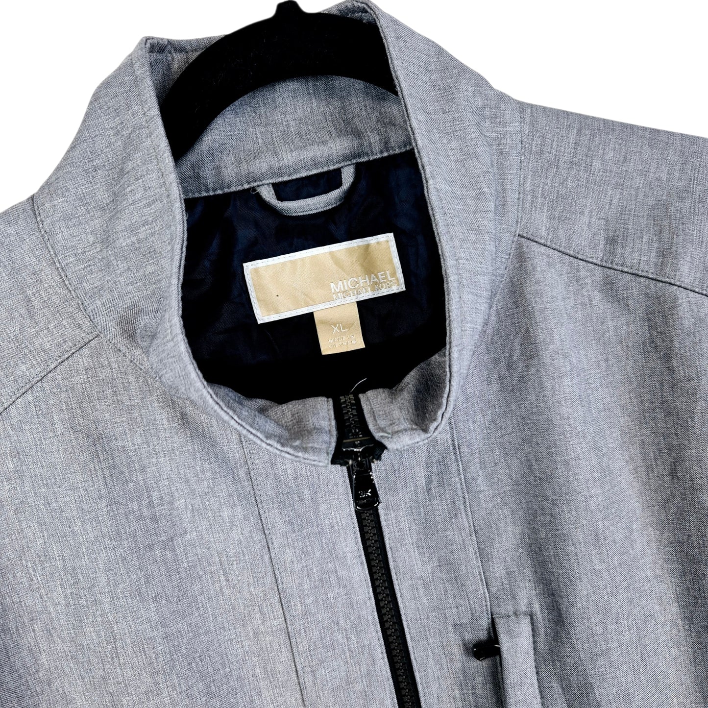 Michael Kors Grey Bomber Jacket Size XL