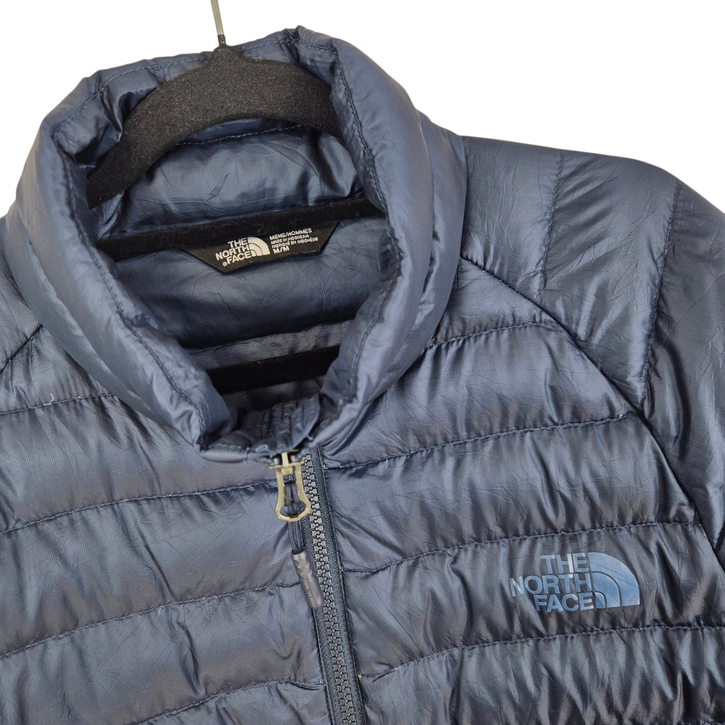 The North Face Dark Blue Goose Down Padded Jacket Size M