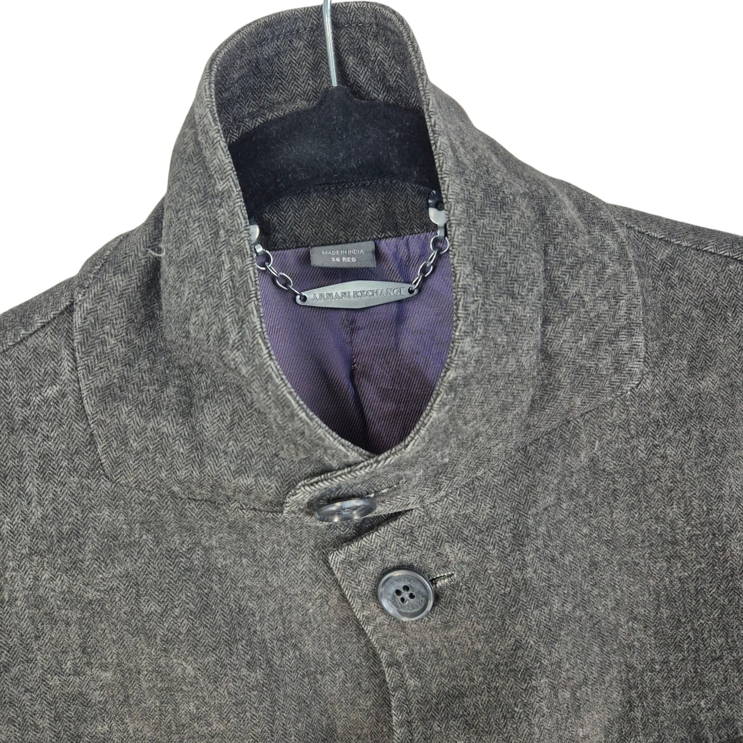 Armani Exchange Grey Button Jacket Size S