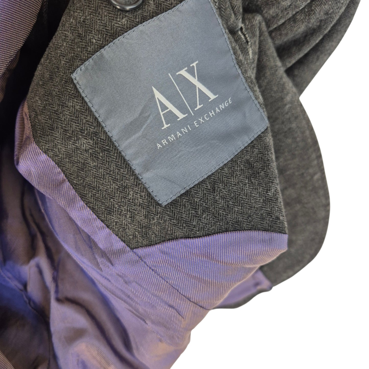 Armani Exchange Grey Button Jacket Size S