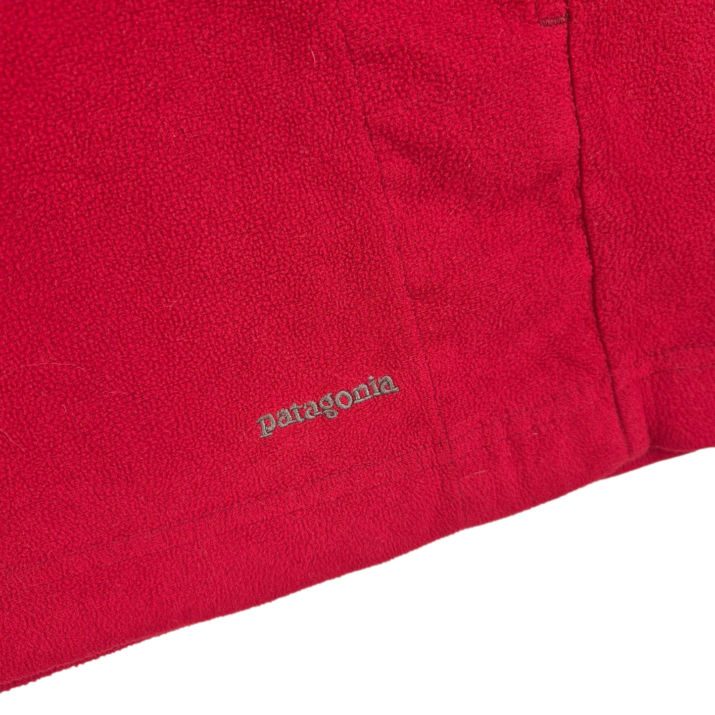 Patagonia Synchilla Red Fleece Hoodie Size L