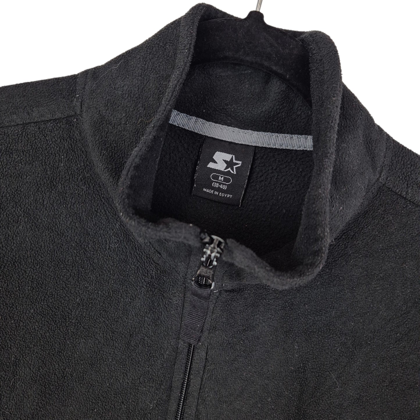 Vintage Starter 2000's Black Fleece Zip Jumper Size M