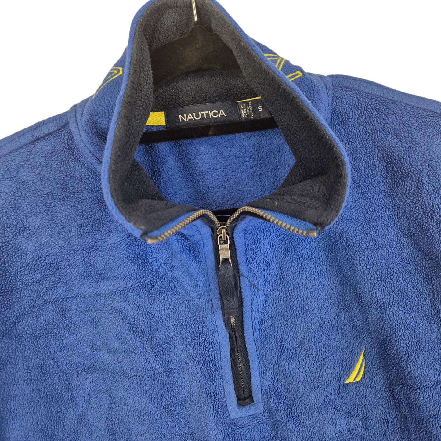 Nautica Blue Quarter Zip Fleece Jumper Size S