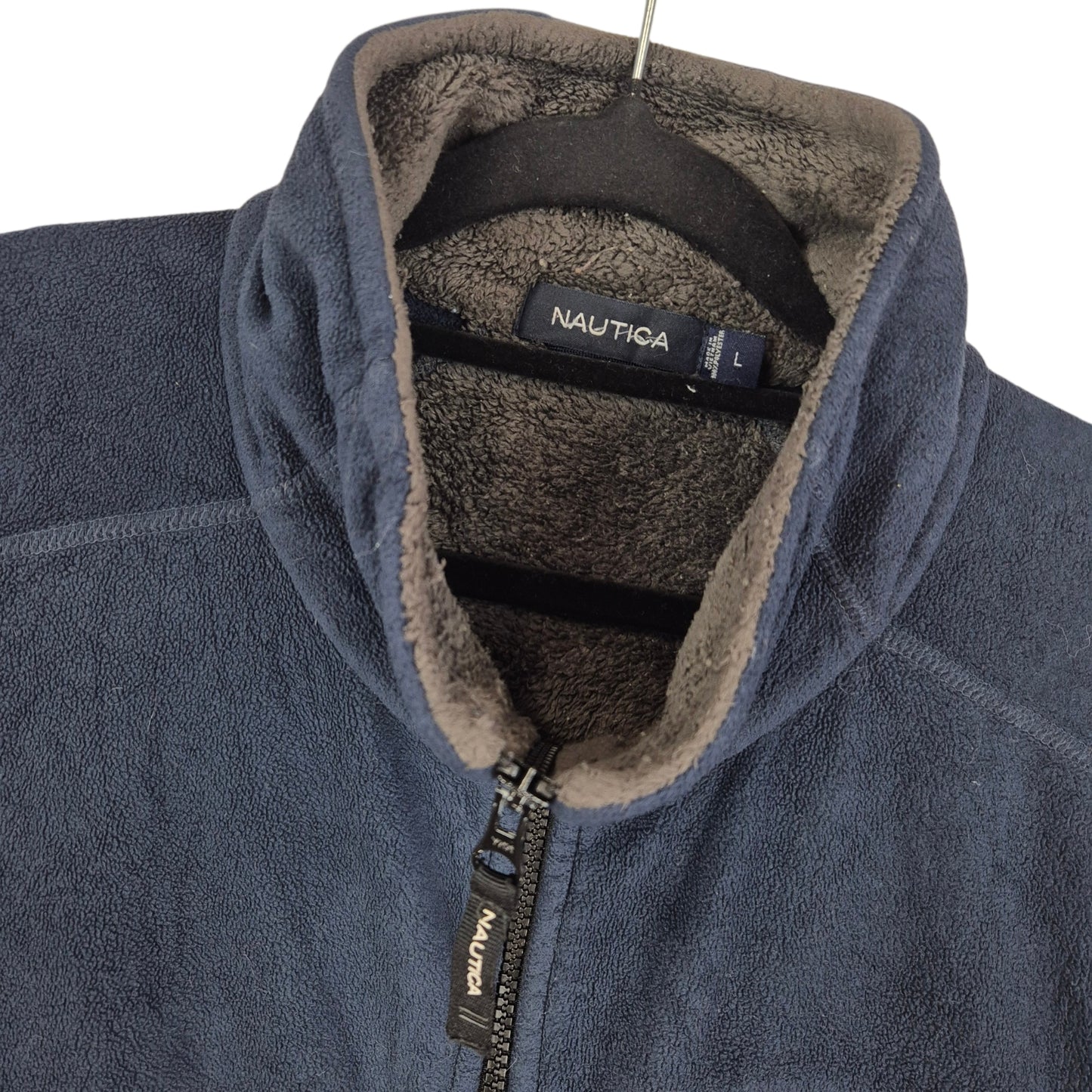 Nautica Dark Blue Fleece Vest Size L