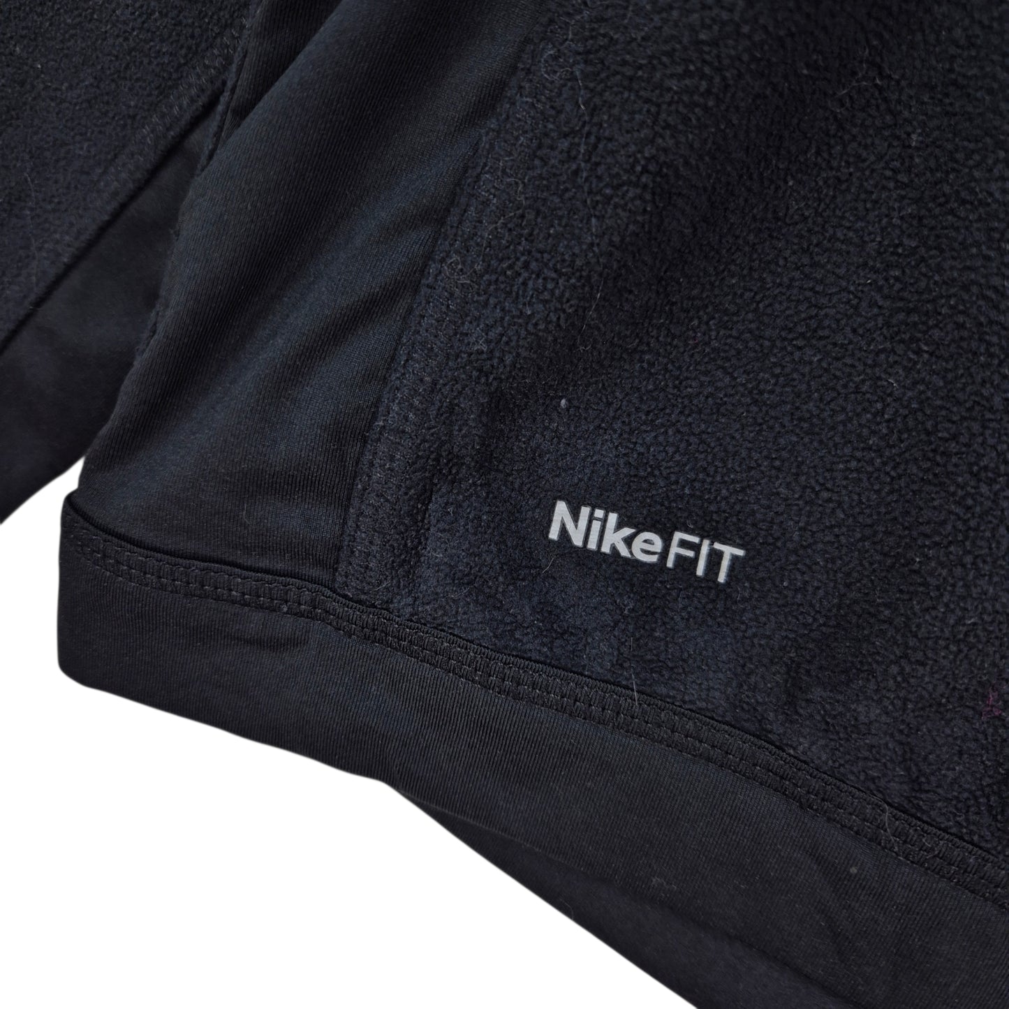Vintage Nike 2000's Black Quarter Zip Fleece Jumper Size XL