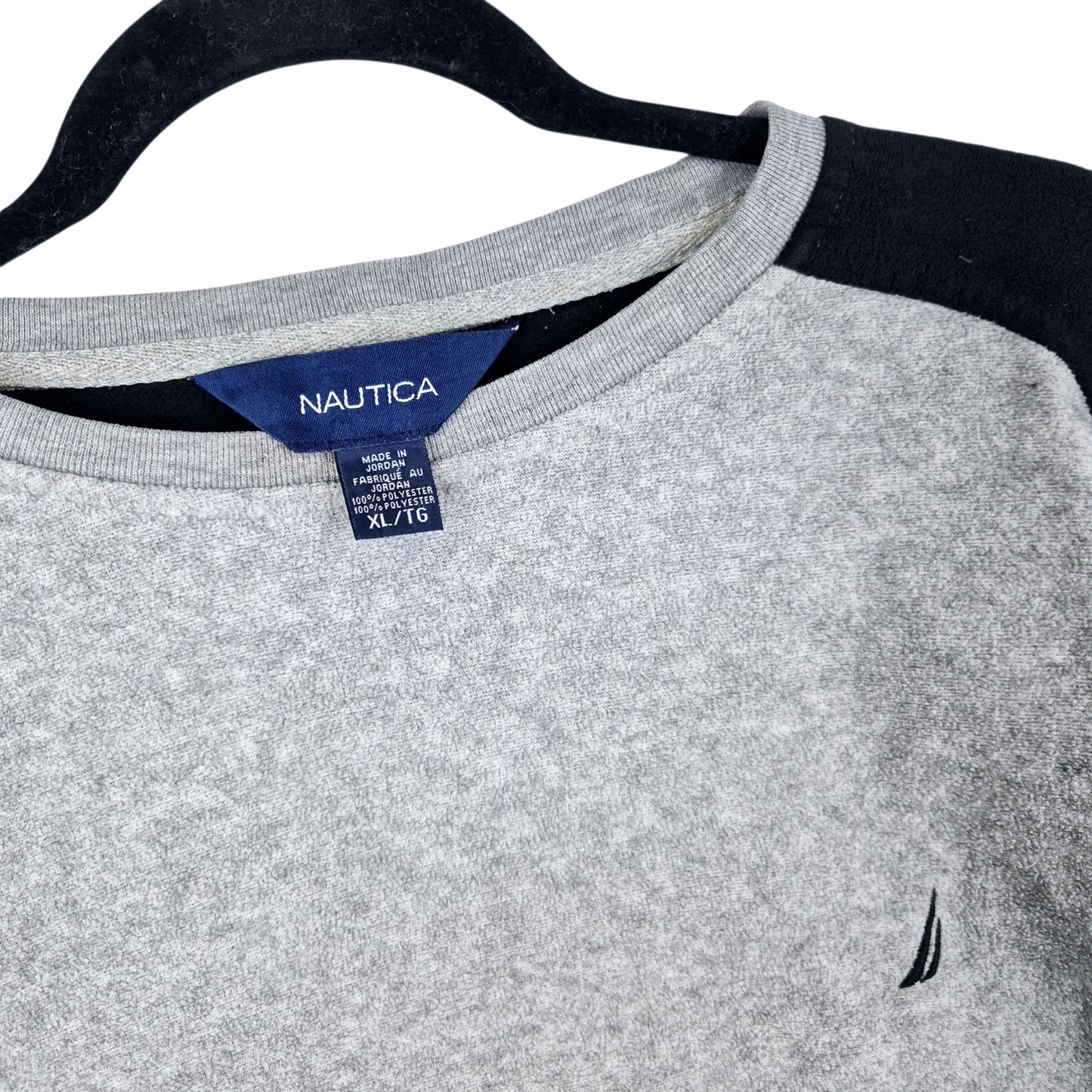 Nautica Grey Crewneck Fleece Jumper Size XL