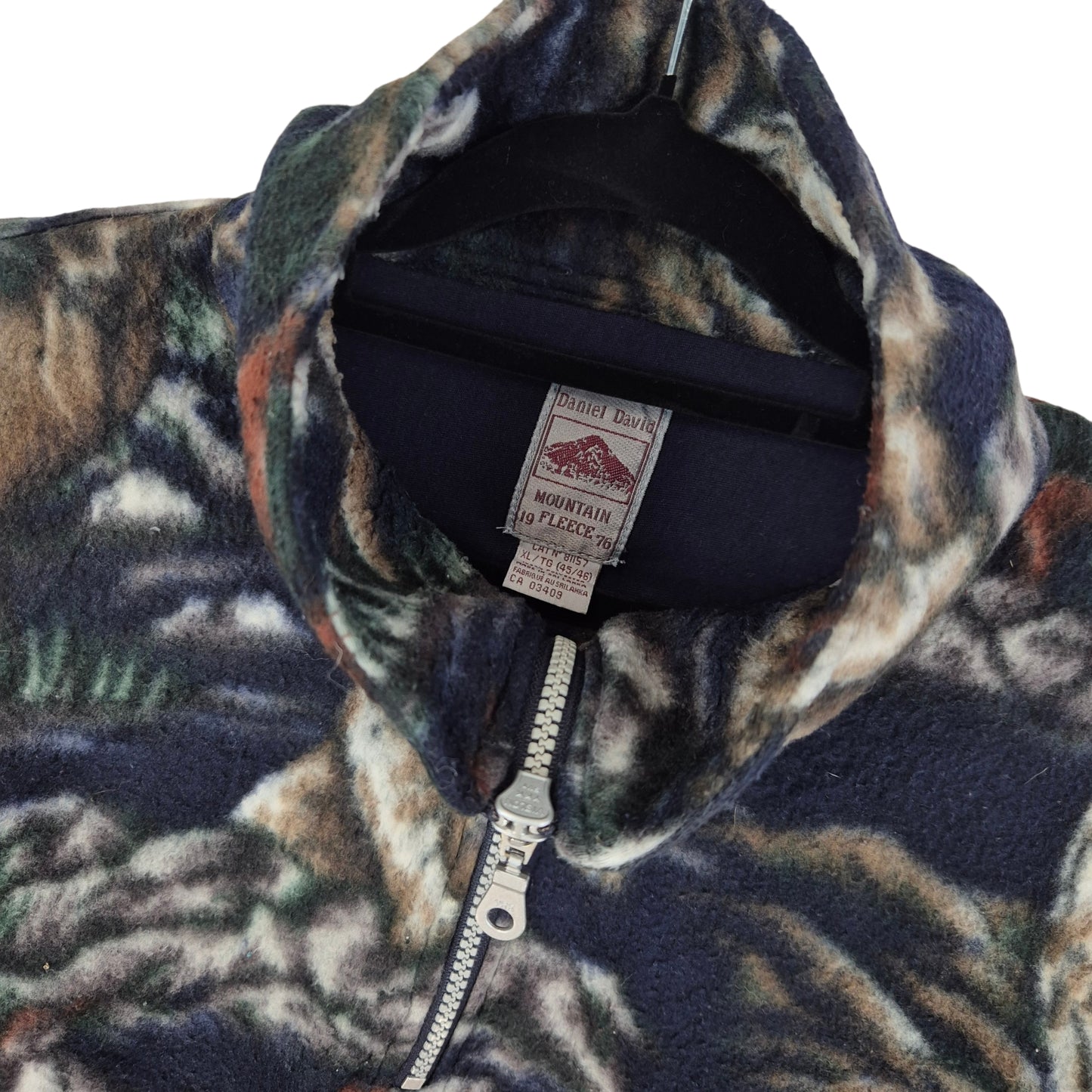 Vintage Daniel David Mountain Fleece 90's Quarter Zip Jumper Size XL