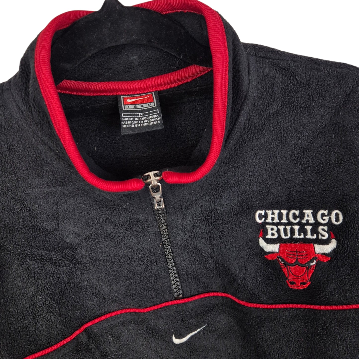 Vintage Nike Team 2000's Womens Chicago Bulls Black Fleece Jumper Size M