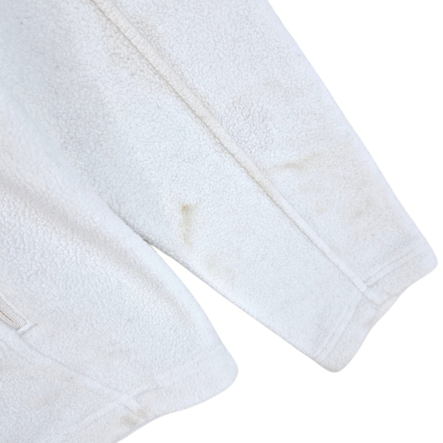Patagonia Womens White Fleece Zip Jumper Size M