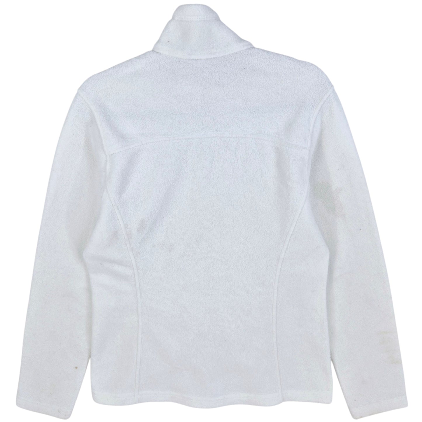 Patagonia Womens White Fleece Zip Jumper Size M
