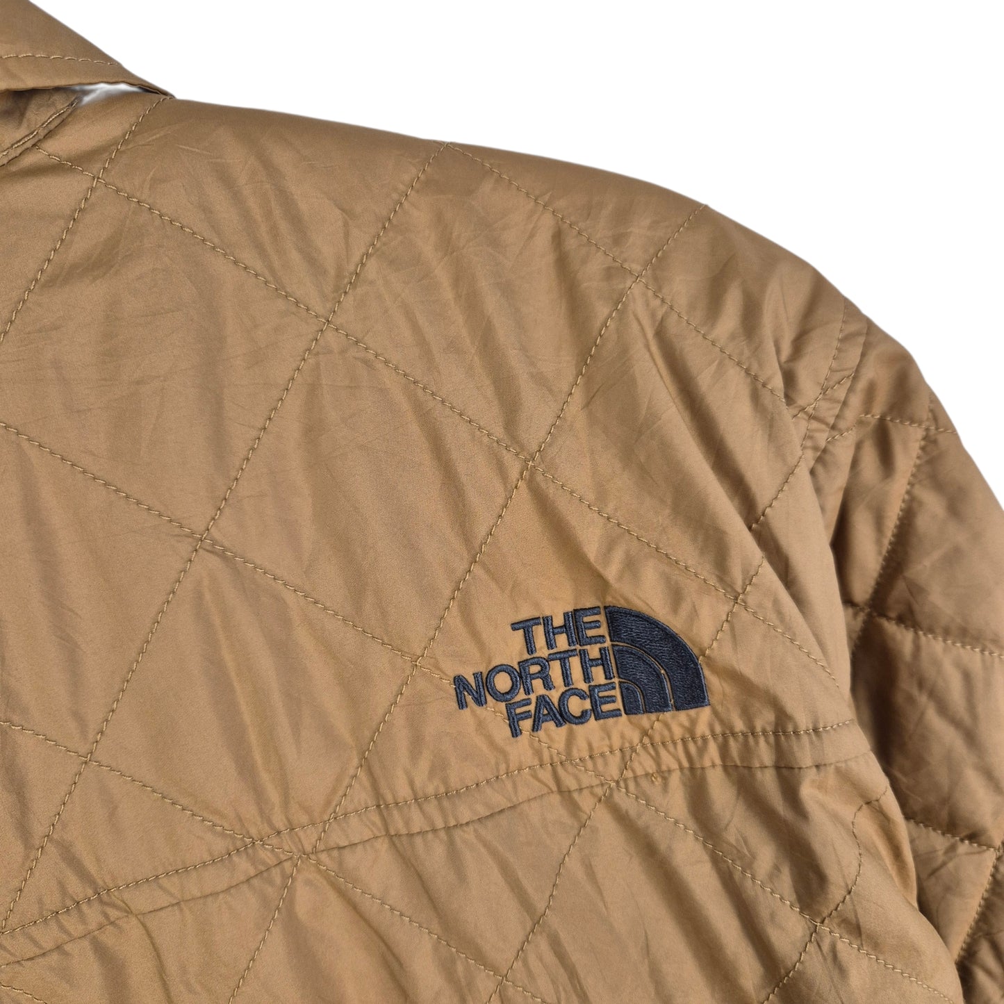 The North Face Brown Fleece Padded Button Jacket Size M